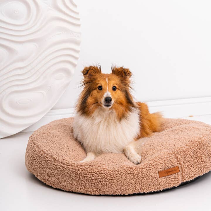 Rexproduct Sp. z o.o. Sp. k. - Wholesale Pet Bed - Cat/Dog - Round bed COCO TEDDY beige for dogs and cats2