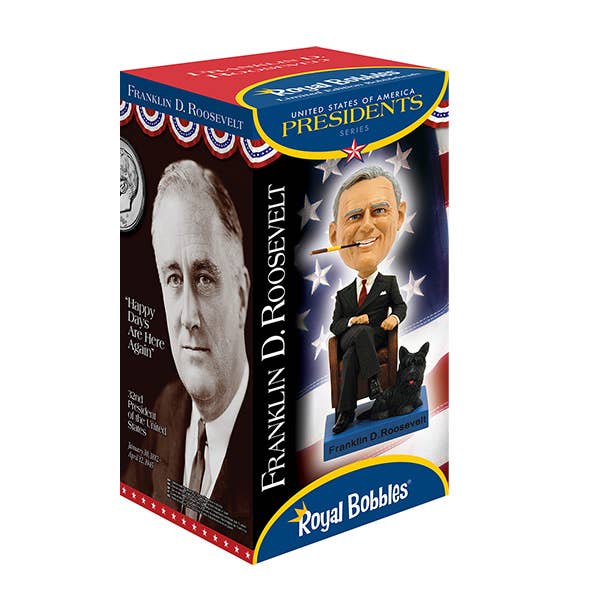 Royal Bobbles - Wholesale Decorative Figurine - Royal Bobbles Franklin Delano Roosevelt Bobblehead Statue