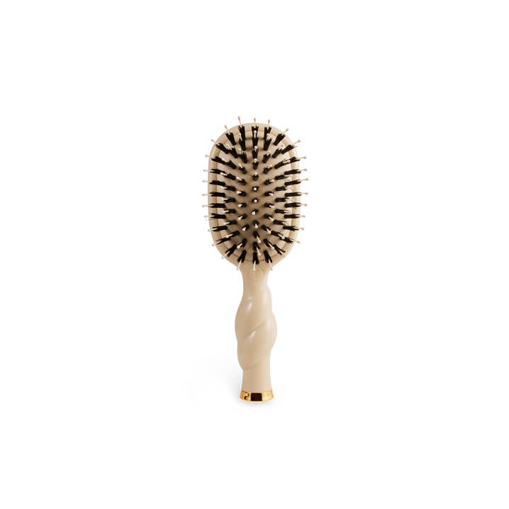 Mini Boar Brush | Tan for wholesale by TELETIES