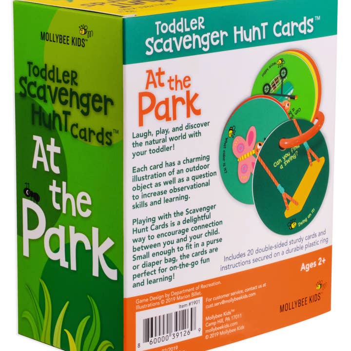 Mollybee Kids - Wholesale Learning Cards - Kids & Baby - Toddler Scavenger Hunt Cards At the Park1