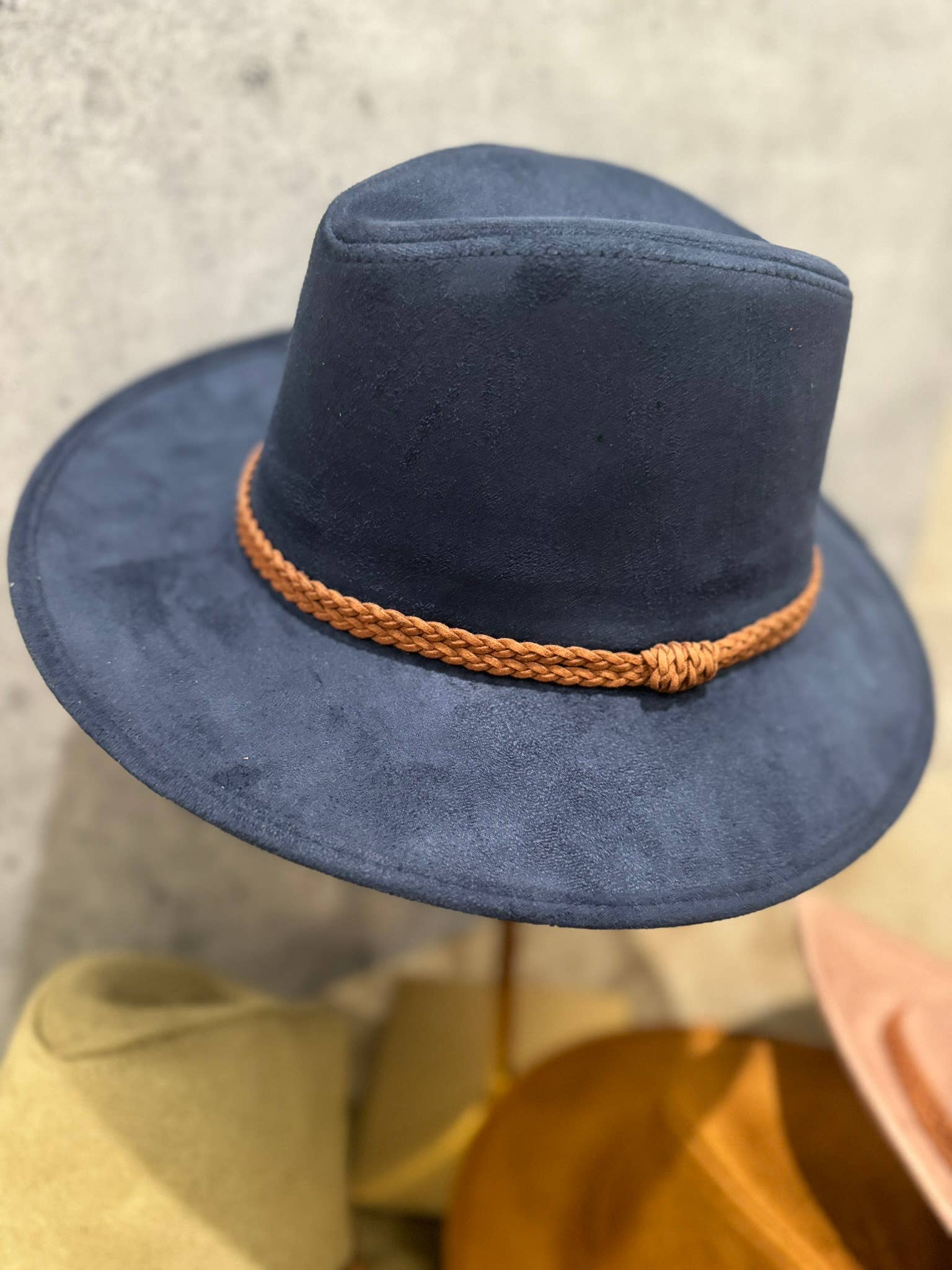 Love and Thyme - Wholesale Fedora - Women's - Best Seller! Vegan Suede Panama Hat Short Brim0