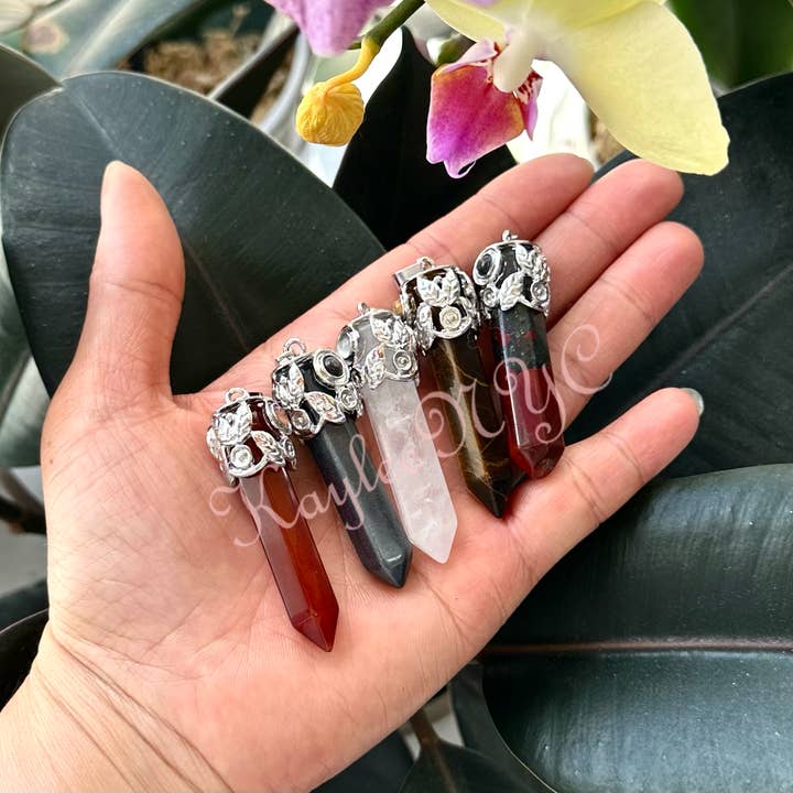 KayleeNYC - Wholesale Individual Charm/Pendant - Mix Crystal Pendant with Cats Eye9