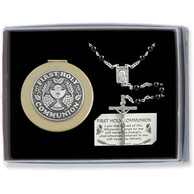 Abbey + CA Gift - Wholesale Religious Card - Communion Rosary Gift Set for Boy9