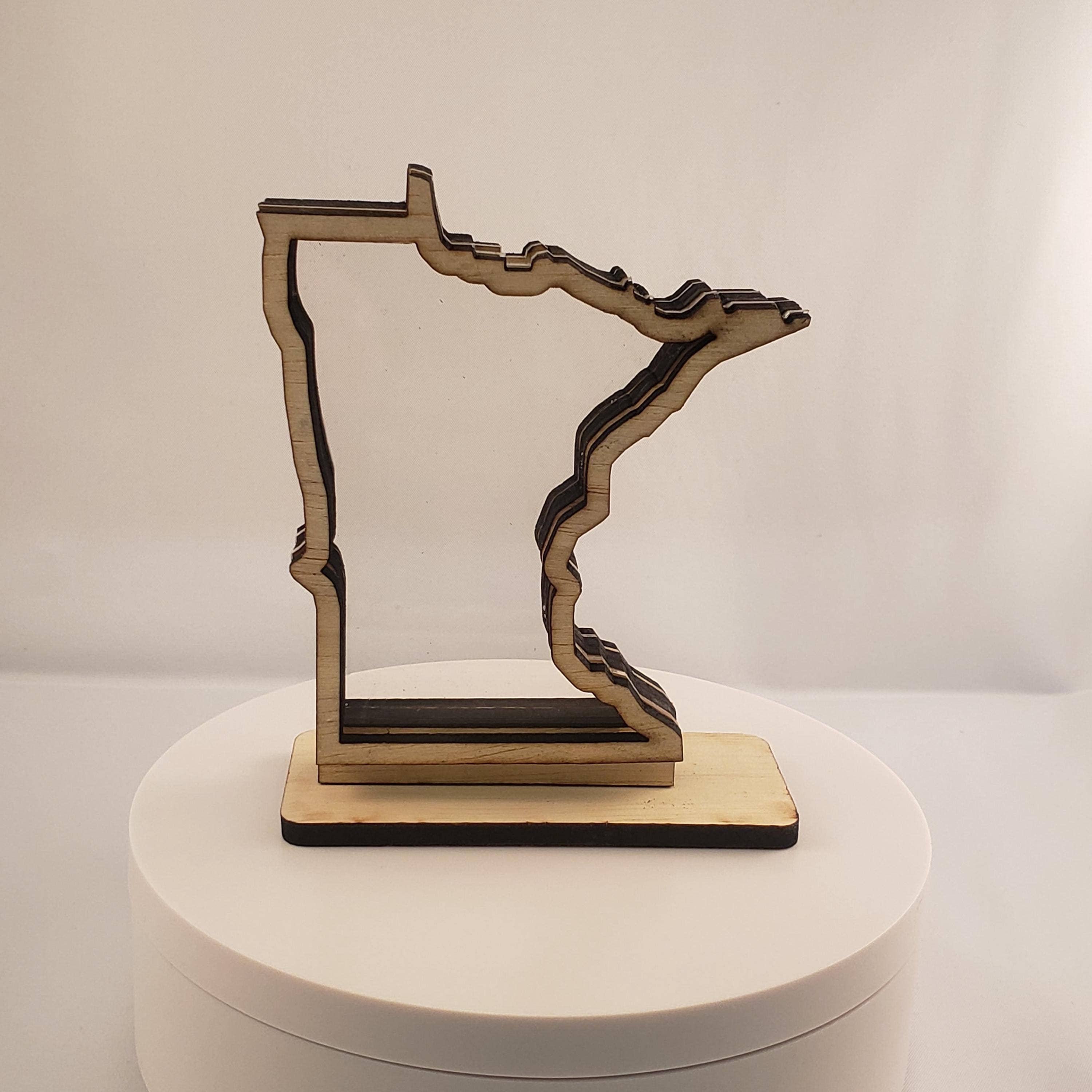 Sea Glass Displays - Wholesale Display Case - Minnesota Sea Beach Glass Agate Shadowbox Display 4 Styles4