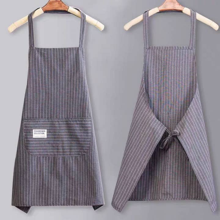 Stripes Thin apron with pockets bulk_CWMM2029 for wholesale by ACCITY