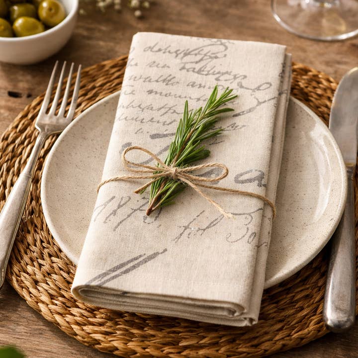 Servett för middag 20" naturlig för wholesale av Fennco Styles