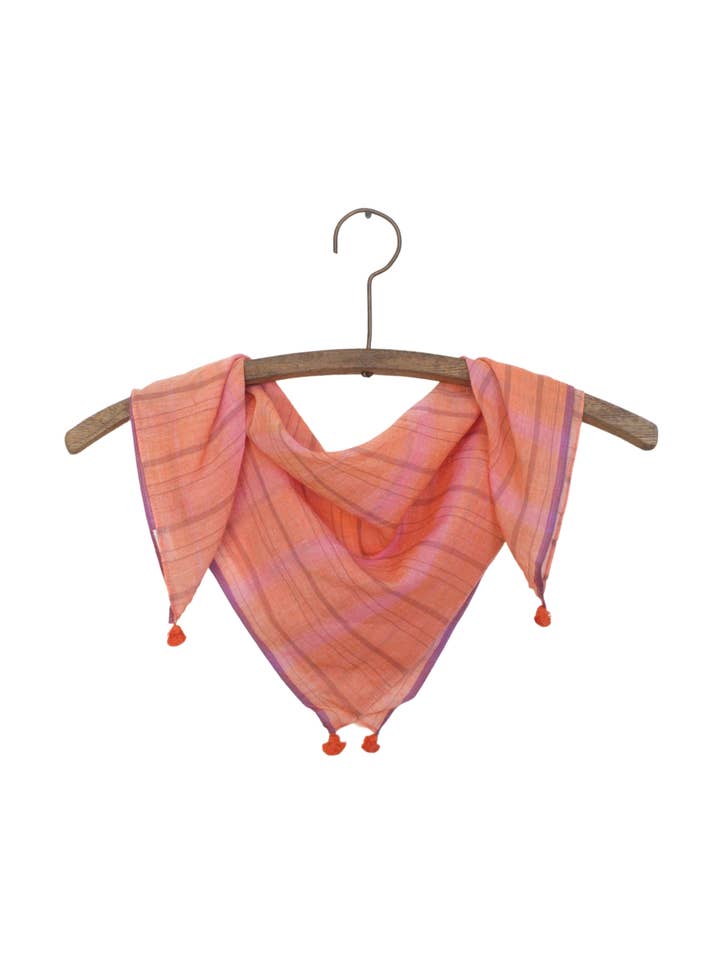 Bandana Jamdani aux baies pour la vente par Rover & Kin