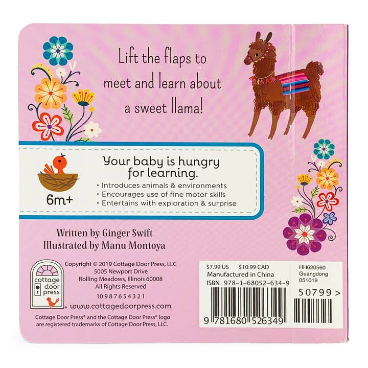 Cottage Door Press - Wholesale Book - Kids - What Is A Llama? Animal Lift a Flap Board Book