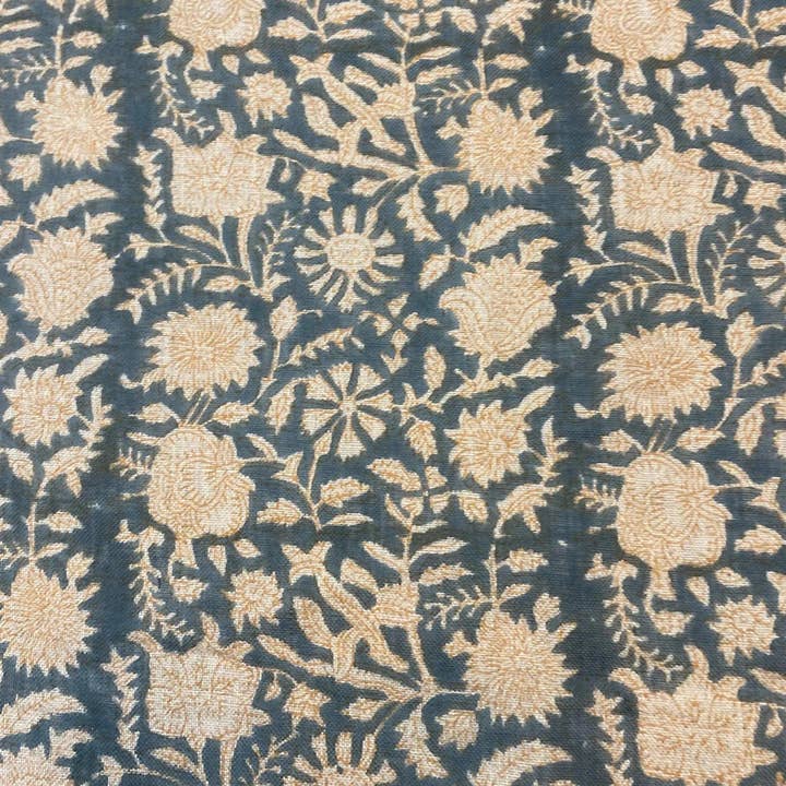 Thread To Form - Wholesale Fabric - Bradley Hand Block Printed Linen Upholstery Fabric13