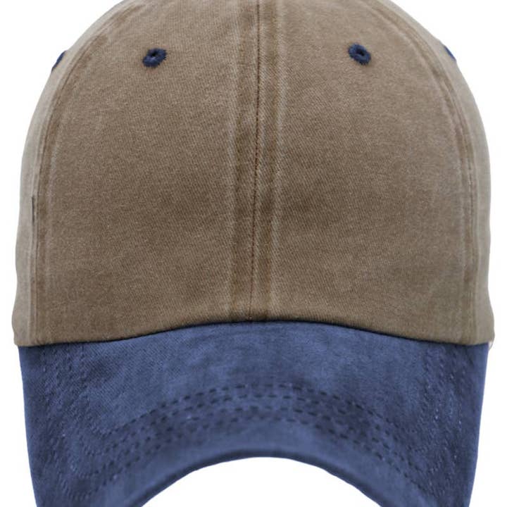 Cap Zone - Wholesale Baseball Cap - Unisex - Two Tone Garment Dye Unstructured Cotton Cap7