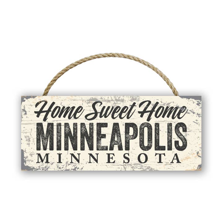 Works of Heart - Wholesale Sign - Home Sweet Custom Town 4x10 Wood Sign