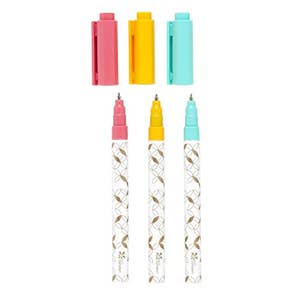 Wet Erase Markers Bulk Pack of 16 (12 Vibrant Colors) Fine Tip