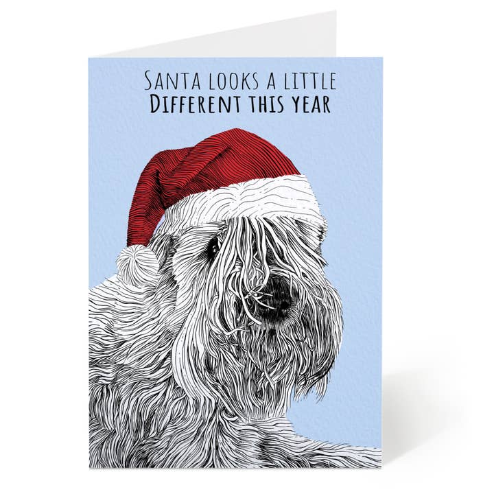 Santa Paws Dog kerstkaart voor wholesale door Oliver Stockley