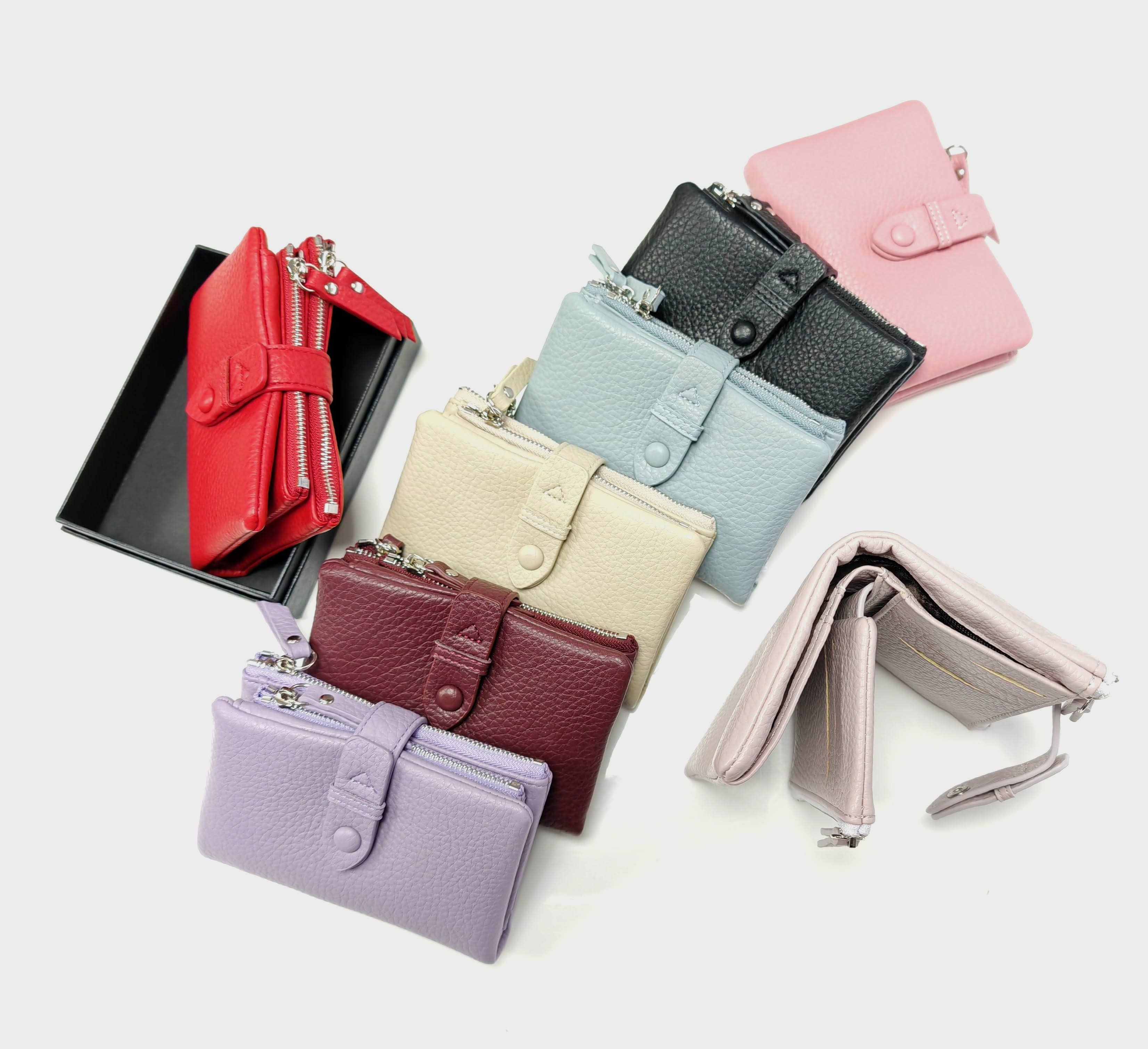 Superbia - Wholesale Card Holder - Women's - Soft Double Zipper Purse Card Holder Coin Purse+Gift Box 5