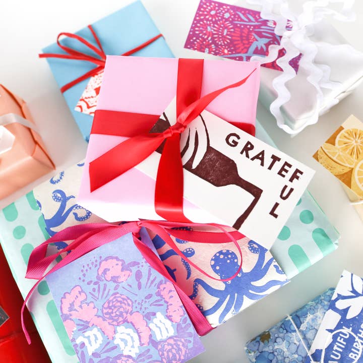 Heartell Press – wholesale Gift tag – Set of Six Makeready Letterpress Gift Tags4