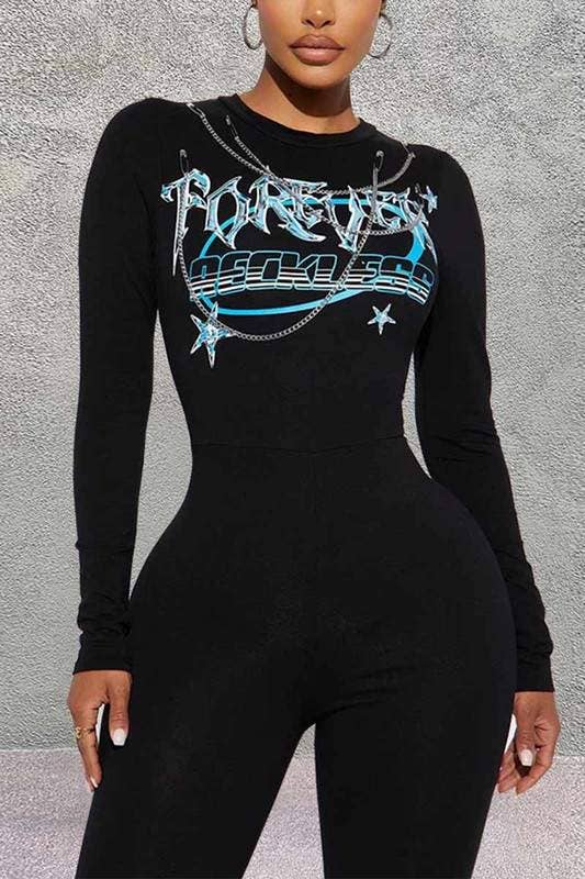 BLK combinaison graphique à design métallique en vente sur Faire0