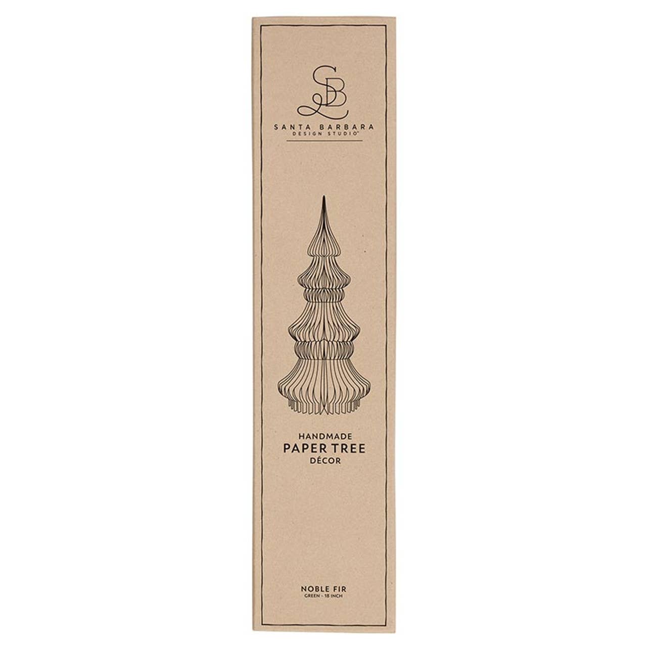 Santa Barbara Design Studio by Creative Brands - Wholesale Christmas Decoration - Paper Tree - Noble Green 18"2
