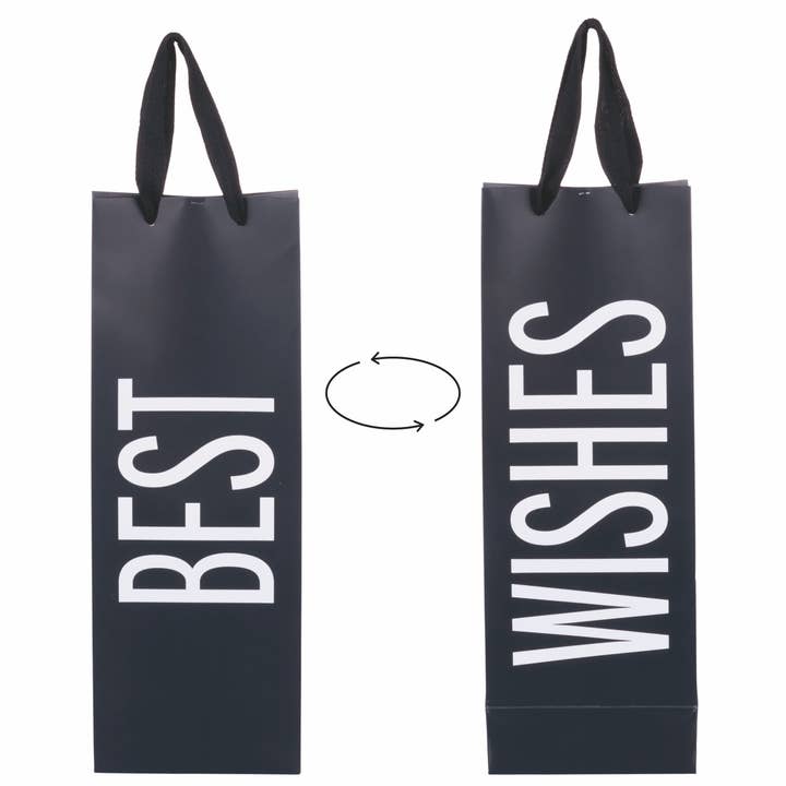 Bigismore Busta Vino Best/Wishes Schwarz für den Großhandel von VdE Tivoli 1996