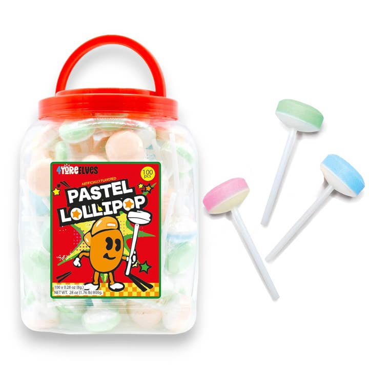 Think Distributors - Wholesale Lollipop - 200 Lollipops - Bulk Retro Candy