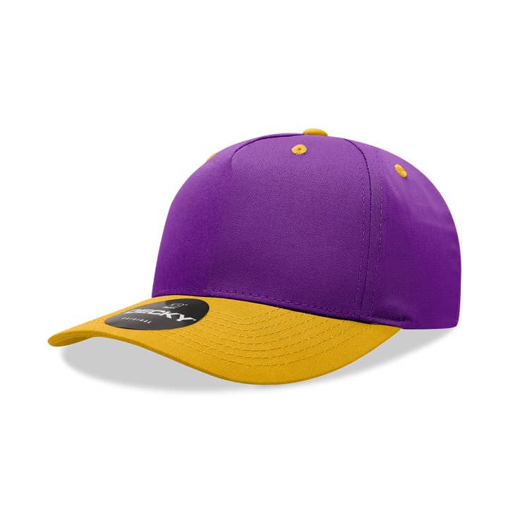 The Park Wholesale - Vente Casquette de baseball – unisexe - Decky 6024 - Casquette structurée en mélange de coton et de polyester à 5 panneaux à profil moyen - 602421