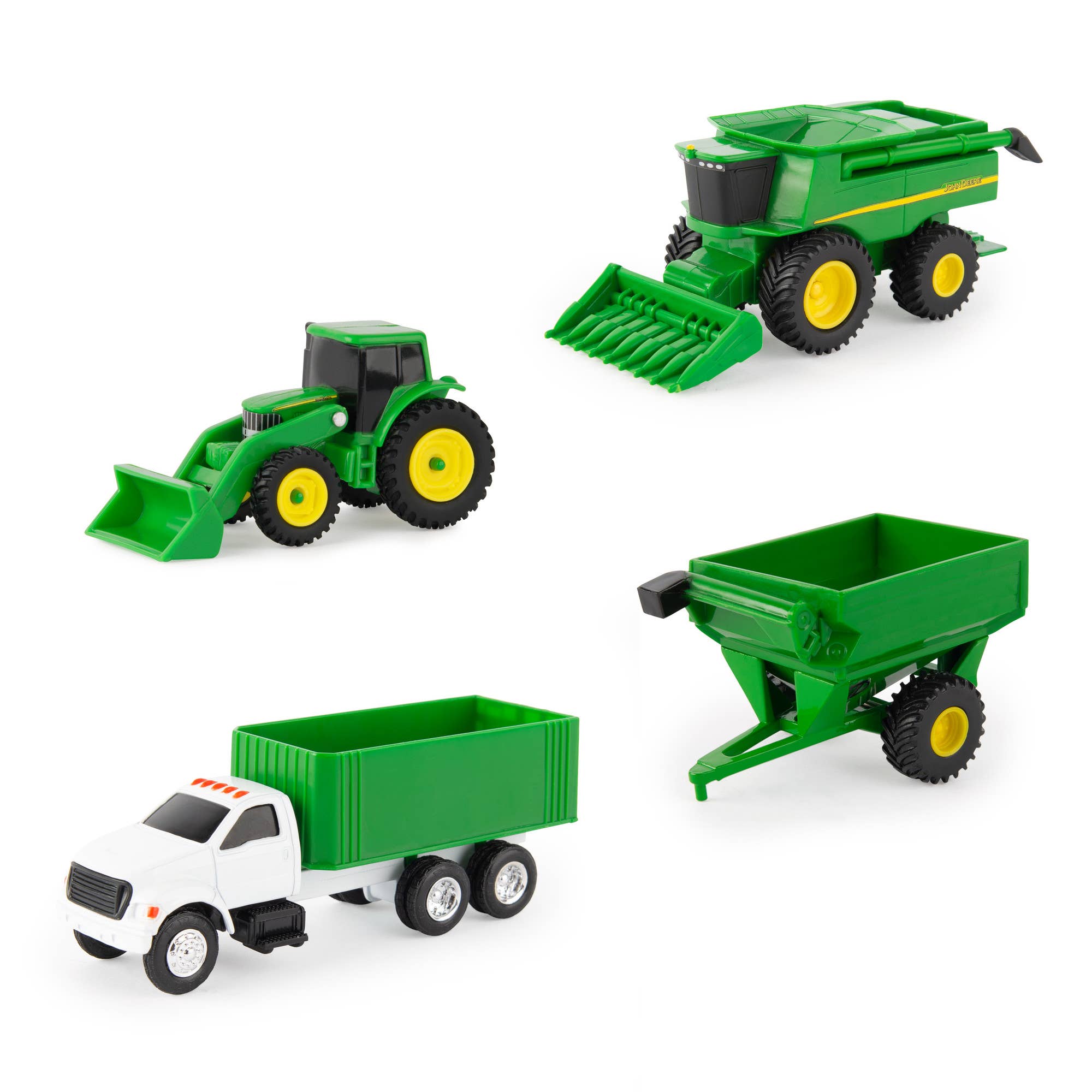 TOMY - Wholesale Toy Car/Truck - Kids - TOMY John Deere 4 Piece Carded Set Assorted2
