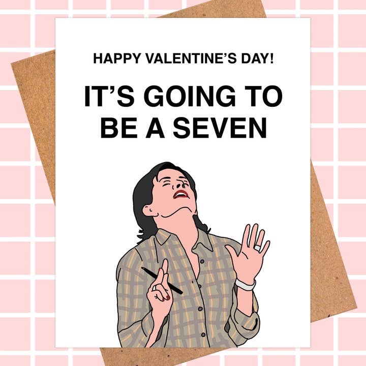 Carte de Saint-Valentin Monica Geller Friends - Sept pour la vente par Pop Hot Cards