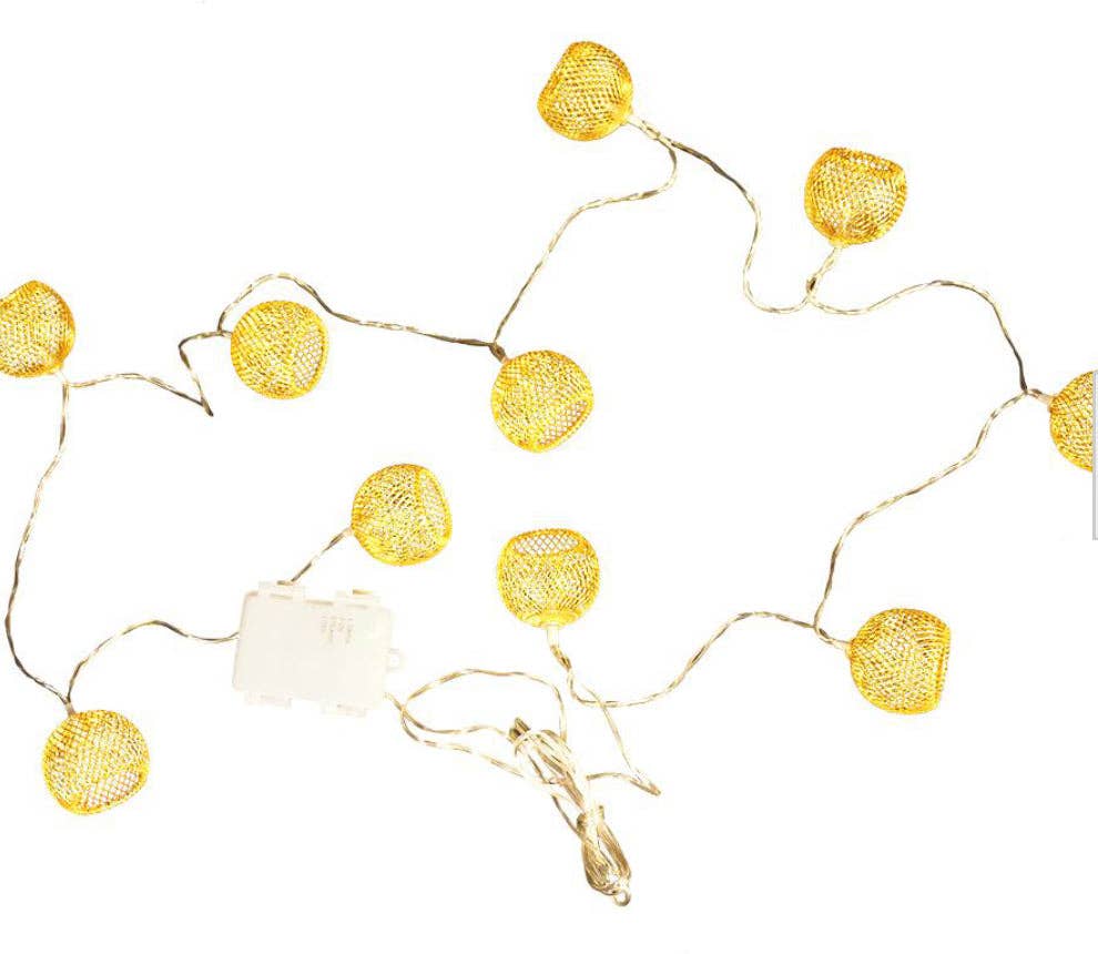 OutdoorSolarOutlet – wholesale String lights – Hampton Bay Indoor 12 ft. Battery Operated Metal Integrated LED String Lights (10-Light)3