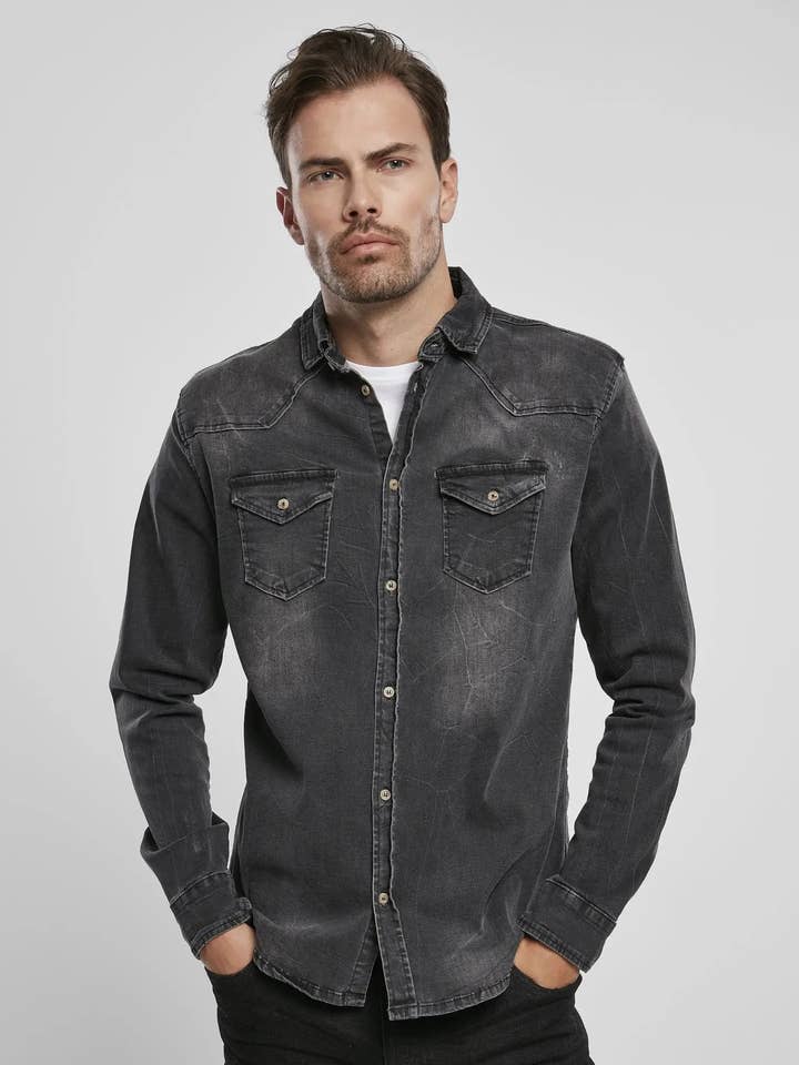 Riley Denim Shirt für den Großhandel von Norvine