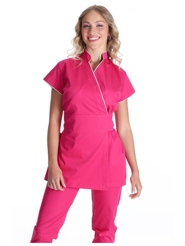 West Rose abbigliamento professionale - Wholesale Kimono - Women's - JASMINE FUCHSIA WORK KIMONO