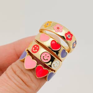 Purchase Wholesale smiley face ring. Free Returns & Net 60 Terms