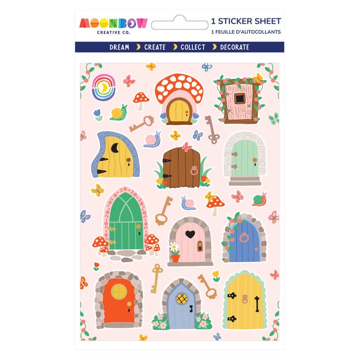 Pixie Portals Foil Sticker Sheet for wholesale by Moonbow Creative Co.