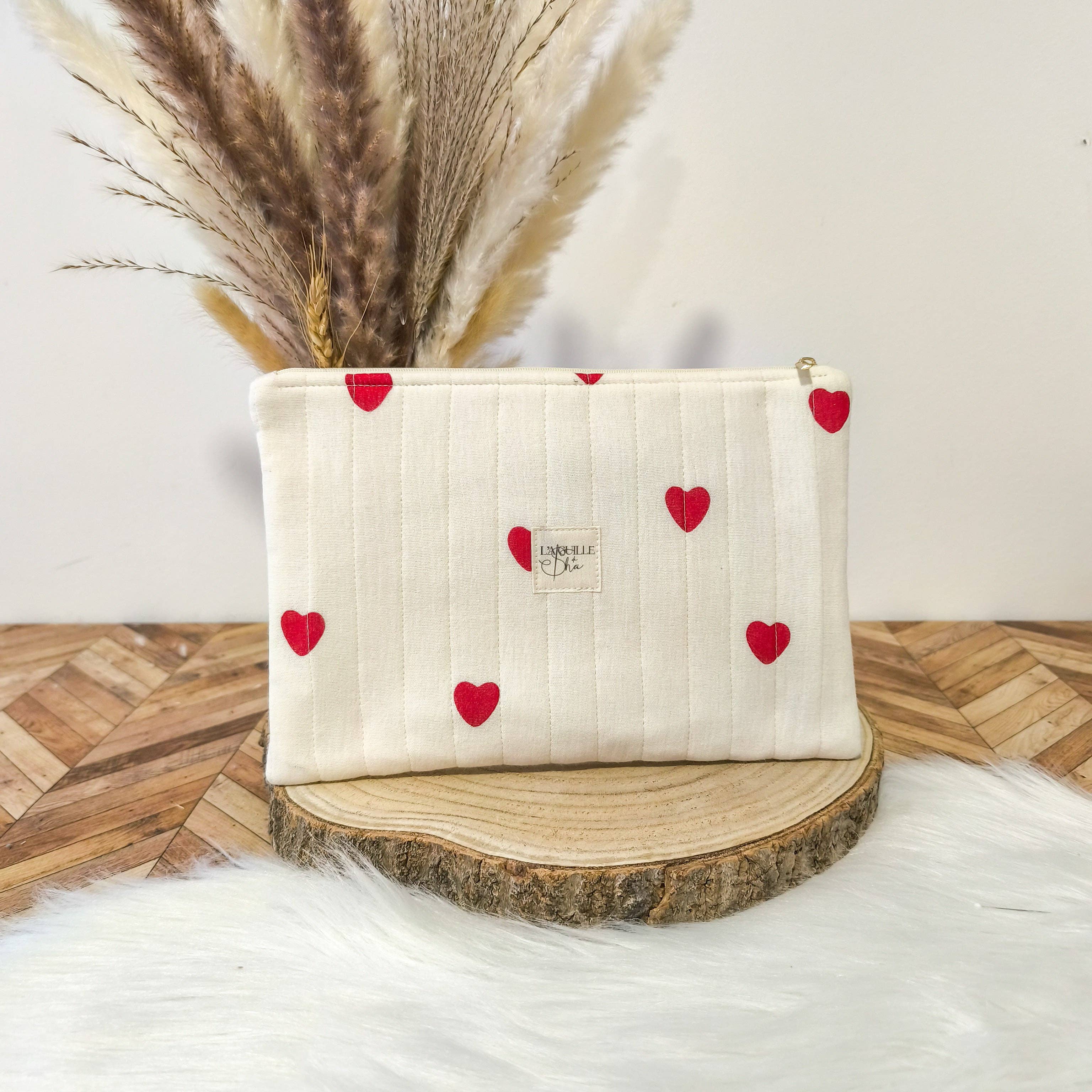 L'aiguille de Sha - Wholesale Pouch - Women's - Quilted pouch in cotton gauze – Two sizes for all your needs!2