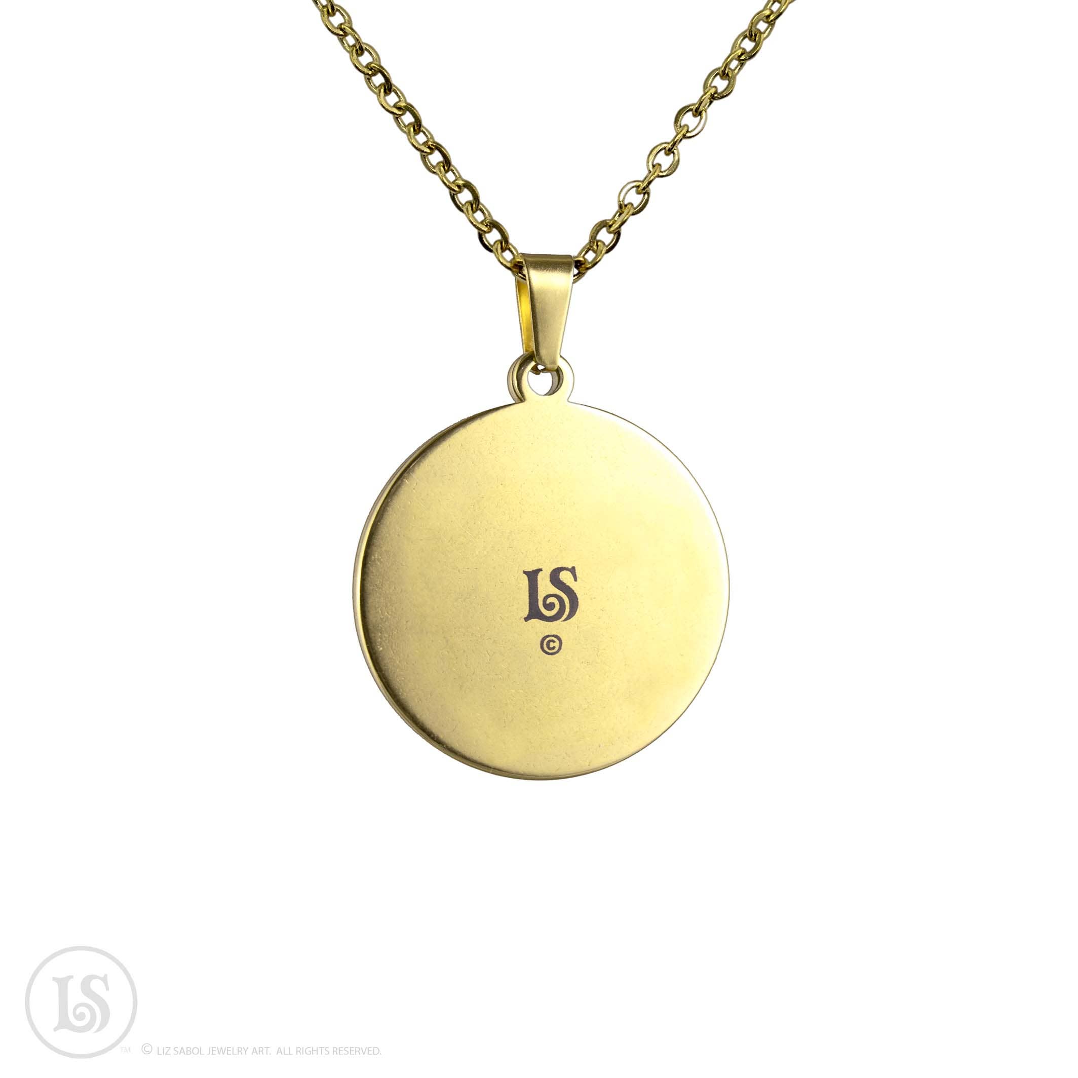 Liz Sabol Jewelry Art - Wholesale Pendant/Charm Necklace - Vintage Dreams Mandala #22 Pendant3