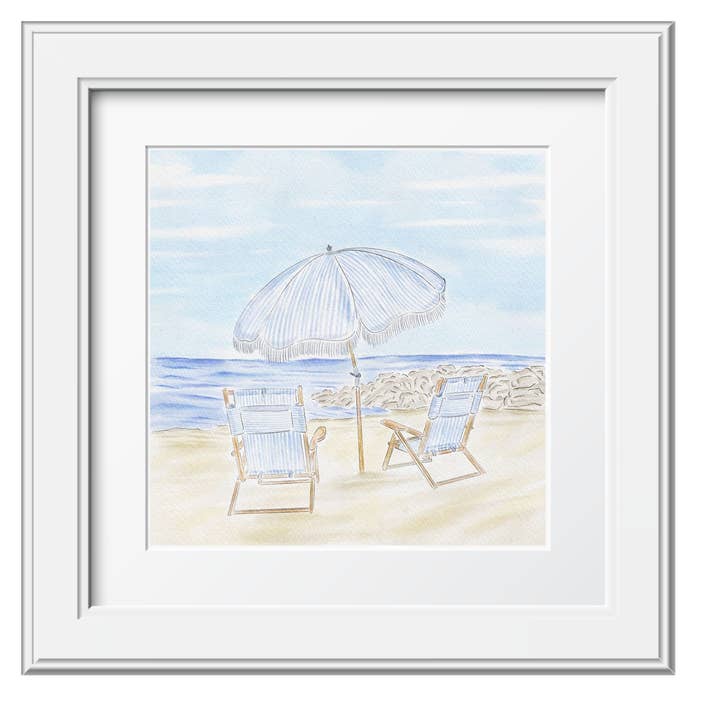 Impressão artística em aquarela Summer Beach Days por atacado de WonderfullyWrittenCo