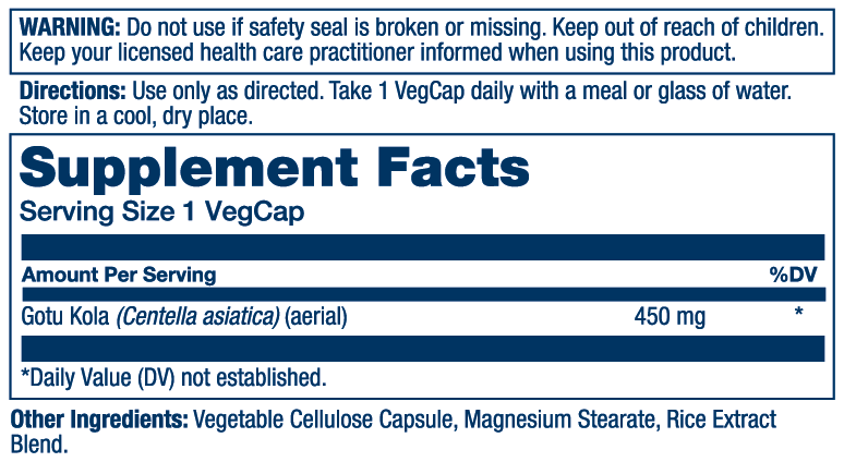 Solaray - Wholesale Oral Supplement/Vitamin - Gotu Kola Aerial 450mg1