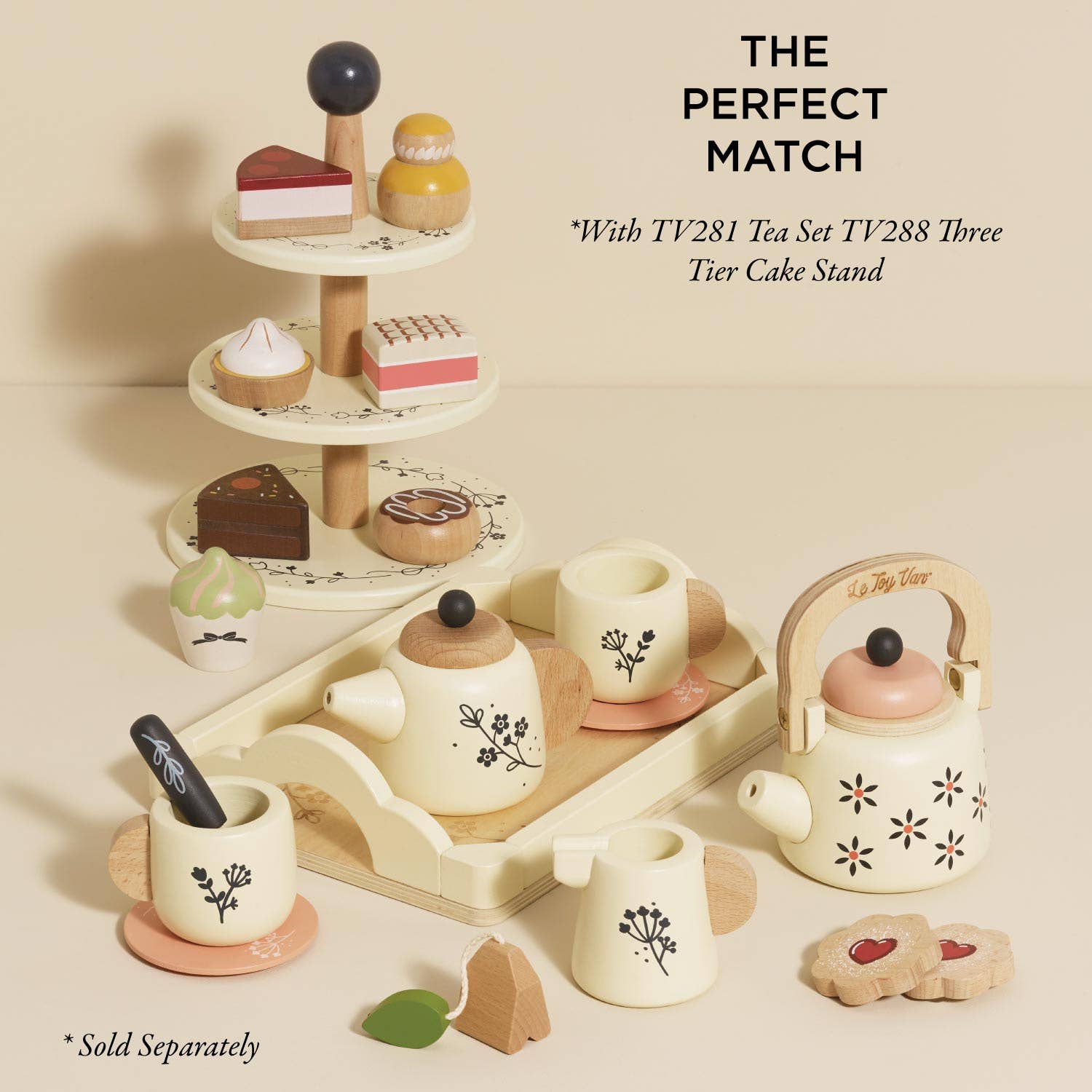 Le Toy Van, Inc. - Wholesale Toy Set - Kids - Vintage Wooden Role Play Kettle 5