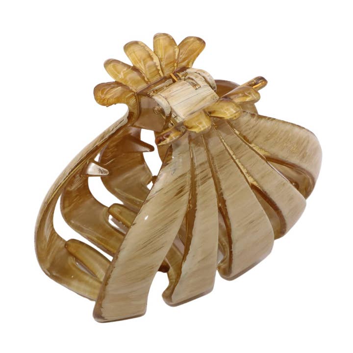 Pinza de celuloide Parcelona French Fleur, tamaño mediano, 3,25 pulgadas de ancho, de celuloide para mujer para venta al por mayor de Parcelona