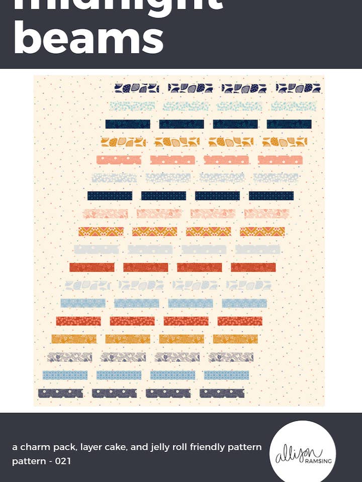 Midnight Beams Quilt Pattern - Printed for wholesale by AllisonRamsing.com