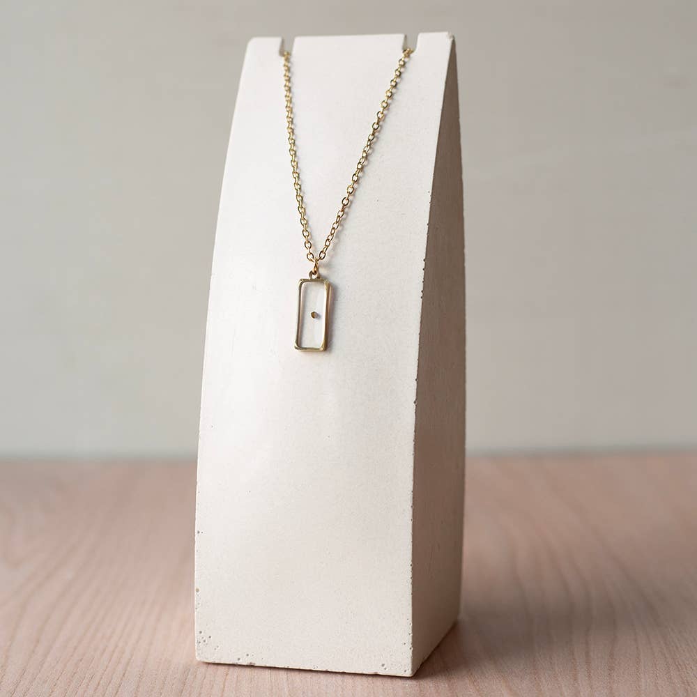 Lenny & Eva - Wholesale Pendant/Charm Necklace - Faith Over Fear Mustard Seed Necklace-Rectangle2