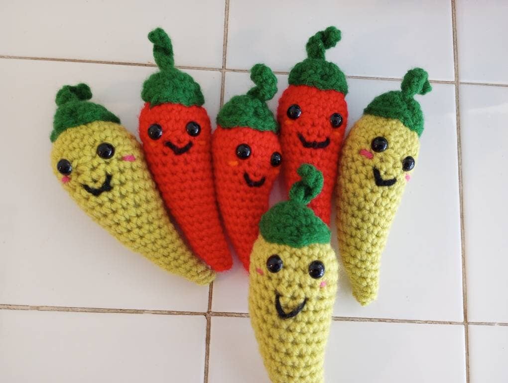 Cold Stream Crafts - Wholesale Stuffed/Plush Toy - Kids & Baby - Crochet Chili Pepper Plush1