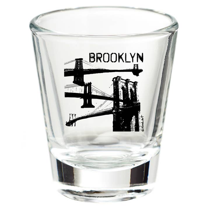 Mary Ellis - Wholesale Shot Glass - Brooklyn Shot Glass 3 Bridges