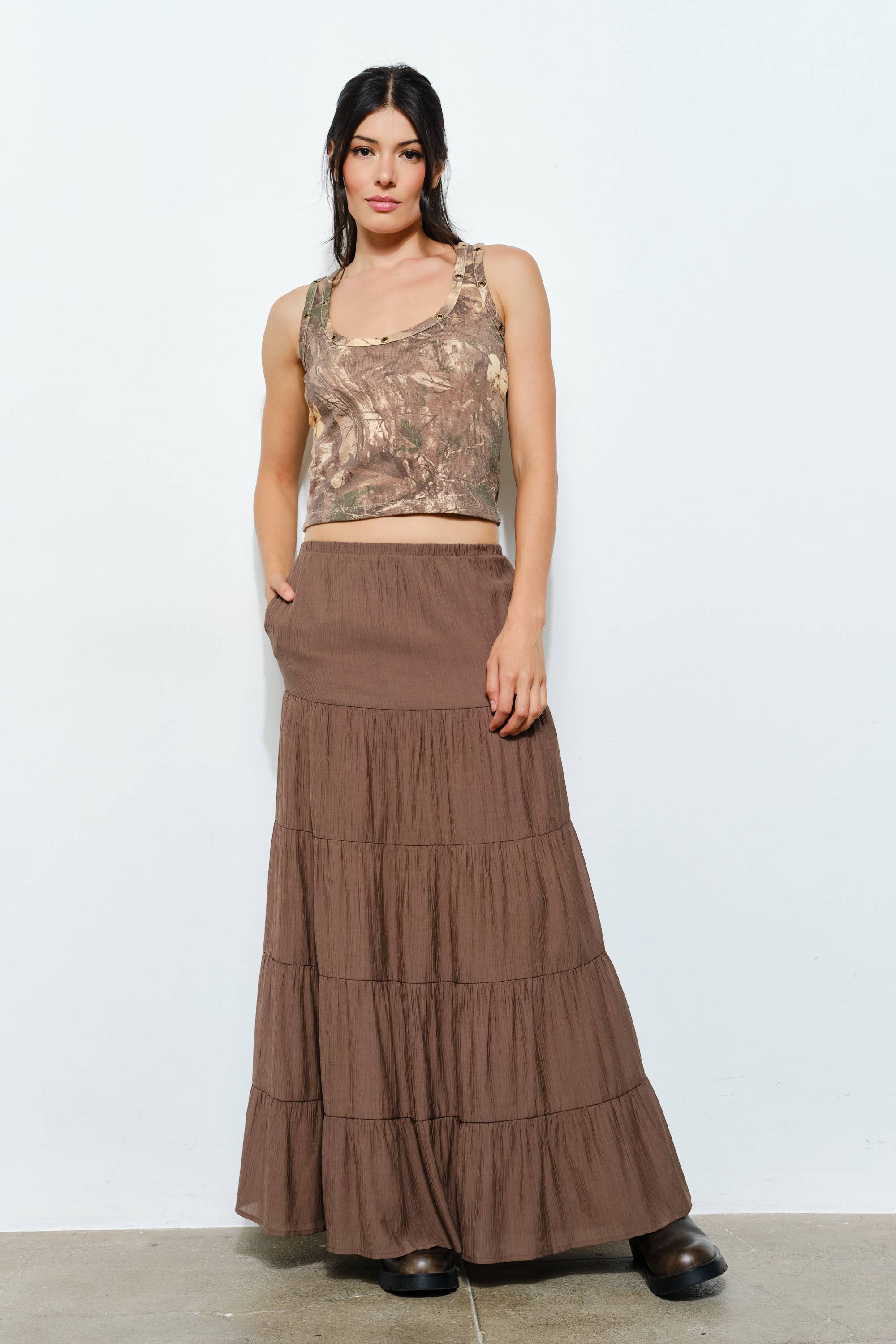 Pretty Garbage - Wholesale Skirt – Women’s - PAYTON MAXI SKIRT - Whimsical, Flowy, Casual