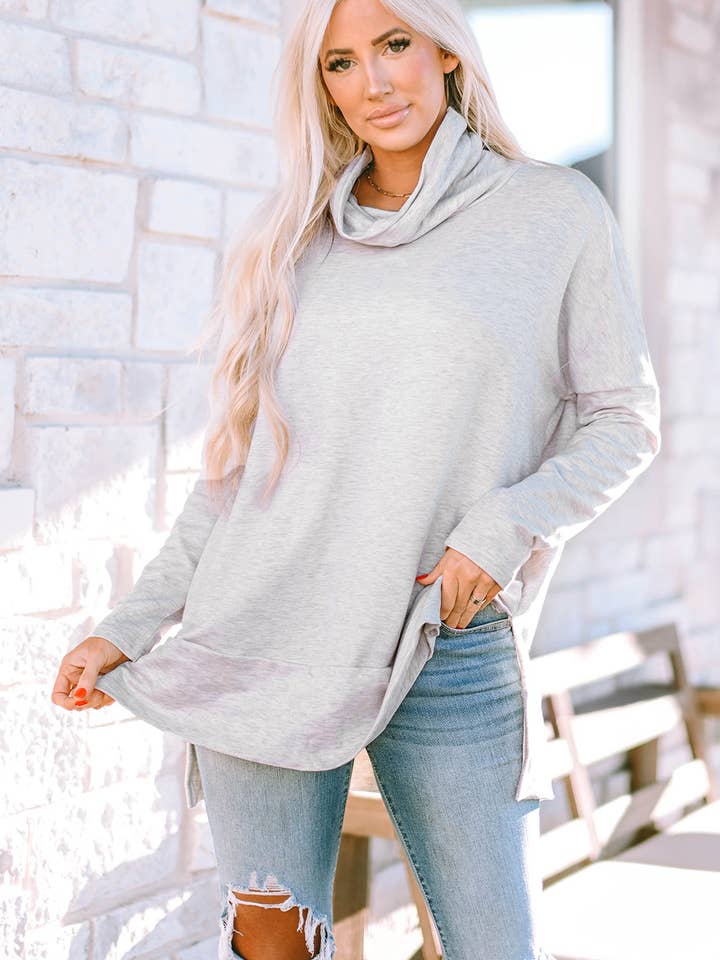 Lovesoft - Wholesale Tunic - Women's - Cowl Neck Shift Tunic Top6