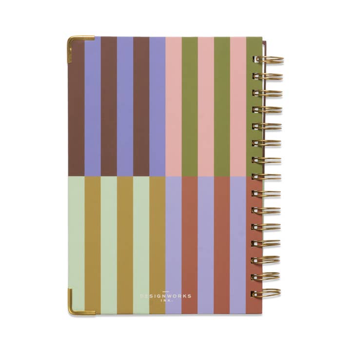 Designworks Collective – wholesale Planner – Undated 13 Month Perpetual Planner - Bold Stripe8