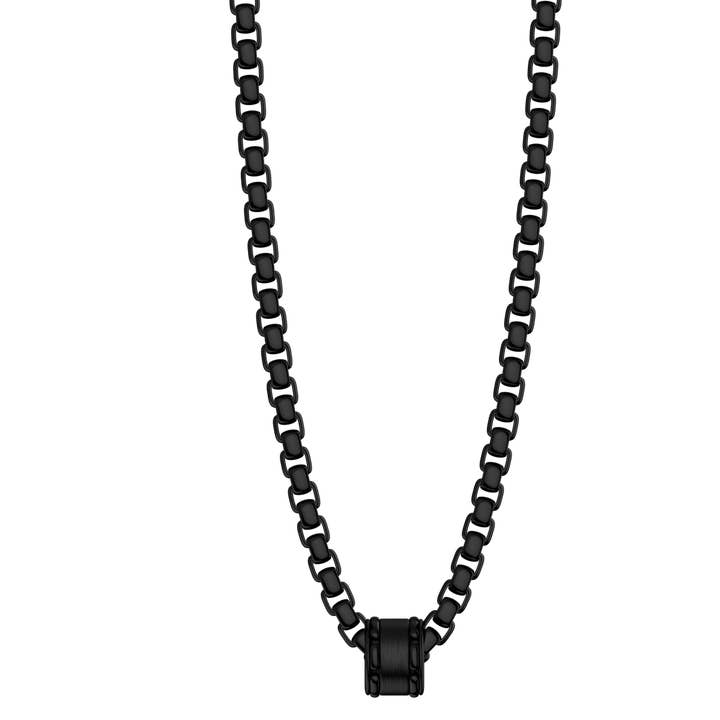 INPP03BB - necklace in 316l steel and diamonds for wholesale by BIKKEMBERGS