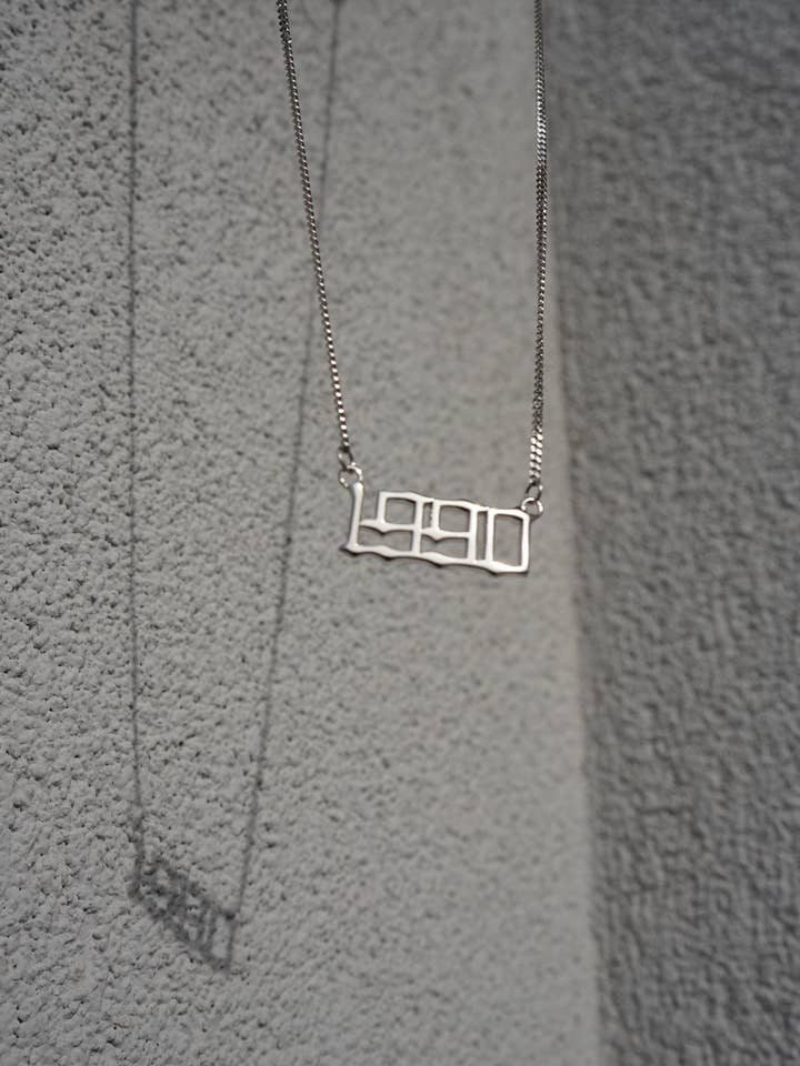 Sterling Silver Year Necklace (1990-2000) for wholesale by Good Things BK