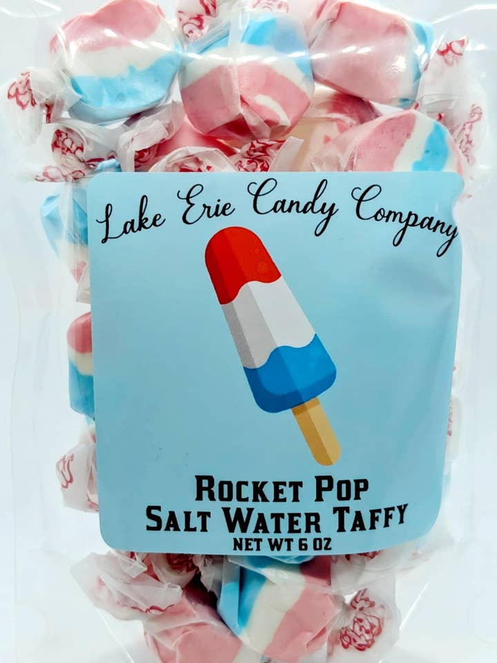 Rocket Pop Salt Water Taffy for wholesale by Lake Erie Candy Company