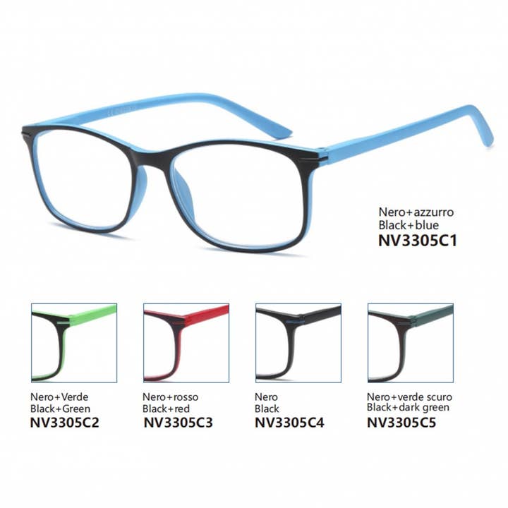 NEW VISION MILANO SRL - Wholesale Eyeglasses - Unisex - Pre-assembled reading glasses - Two-tone frame - NV33055