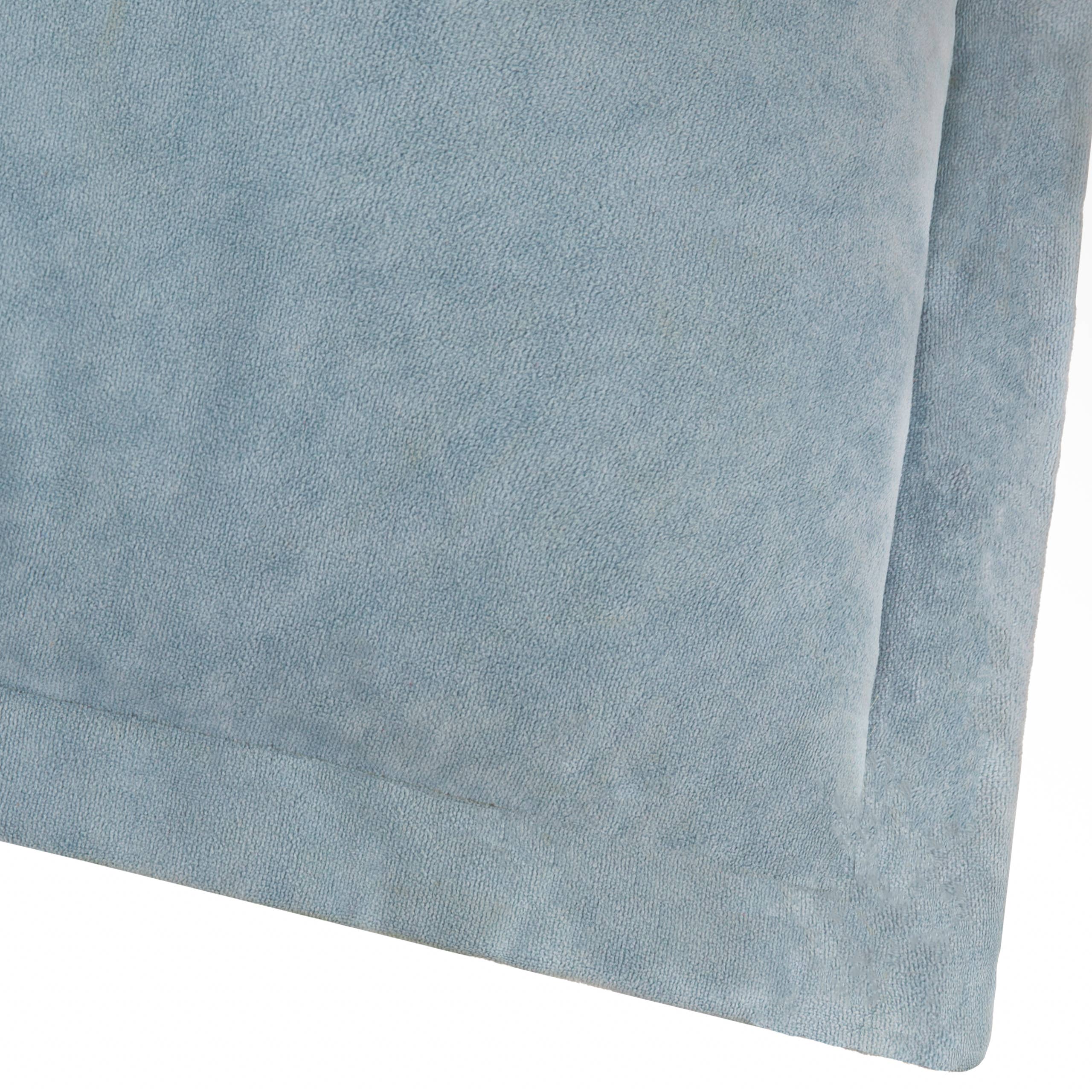 Merton Square Velvet Cushion Dusty Blue for wholesale on Faire4
