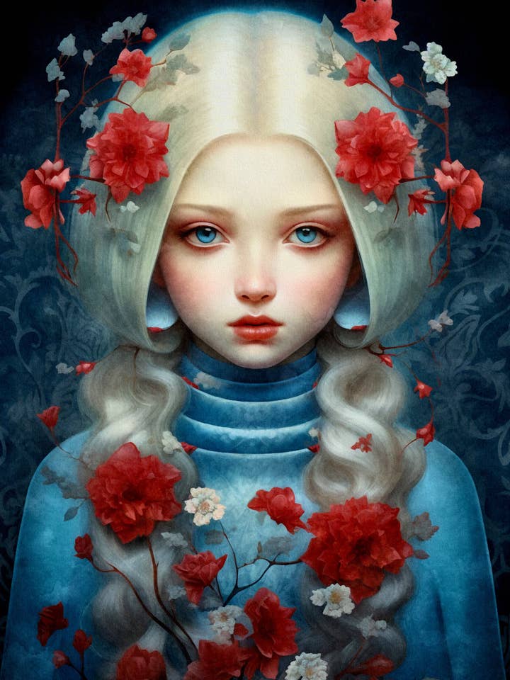 Il fiore della Madonna: rosso | Mappa delle Fripperies per la vendita all'ingrosso da parte di Fripperies